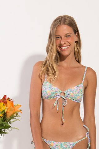 Parte de cima de biquíni Tiny - Azul-celeste