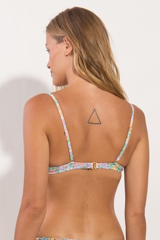 Parte de cima de biquíni de folhos Tiny - Azul-celeste