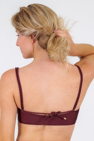 Parte de cima de biquíni Barolo - Bordô