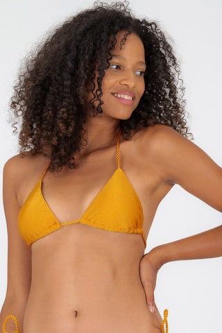 Parte de cima de biquíni Damasco - Dourado