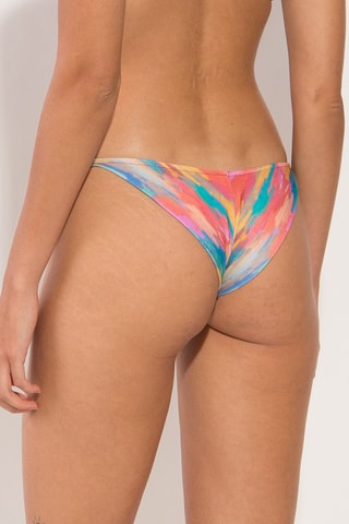 Parte de baixo de biquíni River - Rosa e azul-celeste
