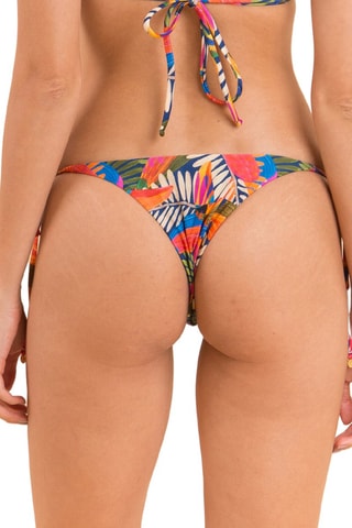 Parte de baixo de biquíni Jungle - Azul-marinho e caqui