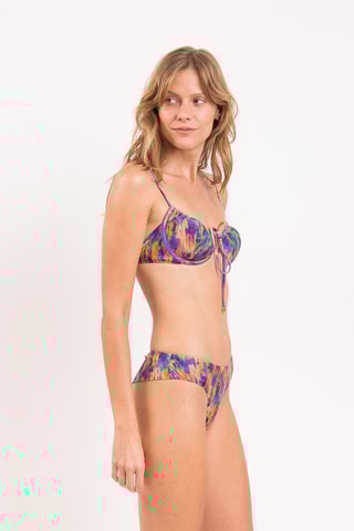 Parte de baixo de biquíni Euphoria - Violeta e laranja