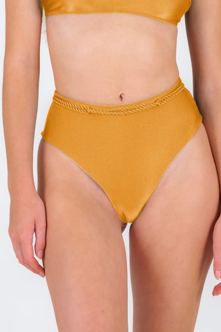 Parte de baixo de biquíni Damasco - Dourado