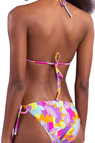 Parte de baixo de biquíni - Fúcsia e violeta-claro