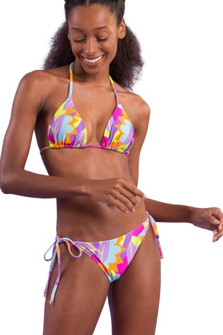 Parte de baixo de biquíni - Fúcsia e violeta-claro