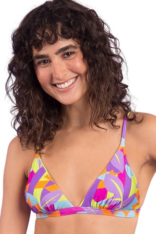 Parte de cima do biquíni - Fúcsia e violeta-claro