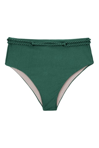 Parte de baixo de biquíni de cintura alta Palace - Verde-escuro