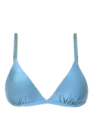 Parte de cima do biquíni Shimmer - Azul-celeste