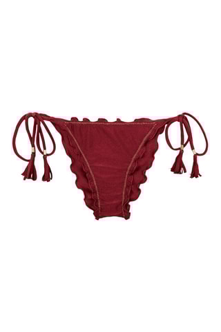 Parte de baixo de biquíni Shimmer - Vermelho