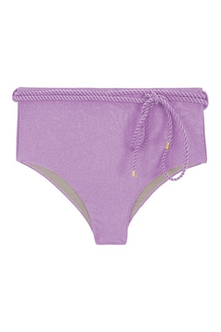 Parte de baixo de biquíni de cintura alta Shimmer - Violeta