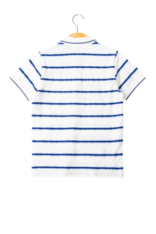 Polo - Blanco y azul