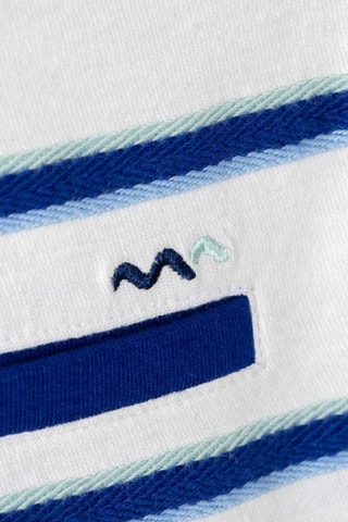 Polo - Blanco y azul