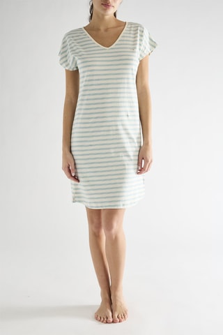 Camisón - Blanco y azul