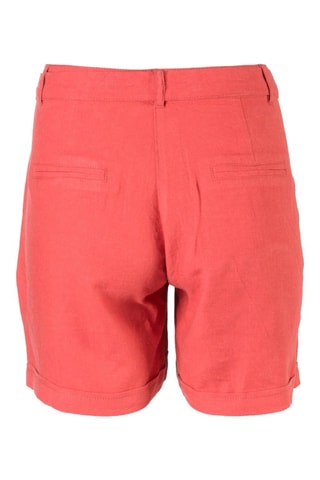 Bermudas de lino Lubuda - Rojo