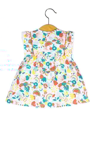 Vestido Loula - Blanco, rojo y azul