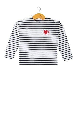 Camiseta - Blanco, negro y rojo