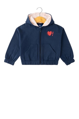 Chaqueta con capucha - Azul