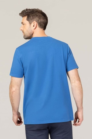 Camiseta - Blanco, negro y azul