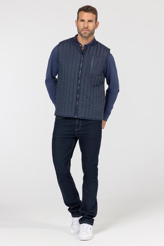 Chaleco - Blanco y azul