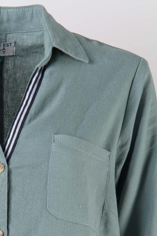 Vestido de lino Pyrobe - Verde