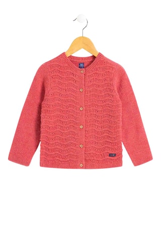 Cárdigan - Rojo, azul y rosa