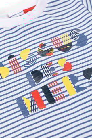 Conjunto de 3 prendas Riki - Blanco y azul