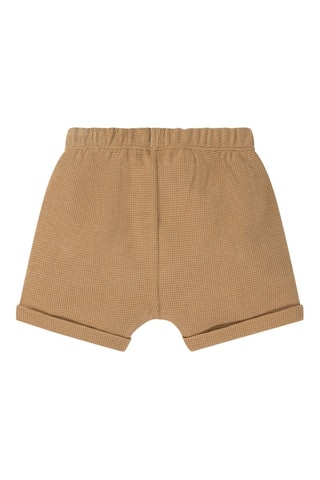 Camiseta y short - Blanco y marrón