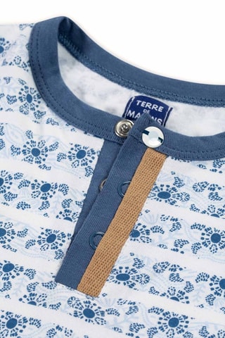 Camiseta y short - Blanco y marrón