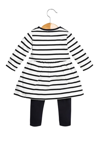 Vestido y leggings - Negro