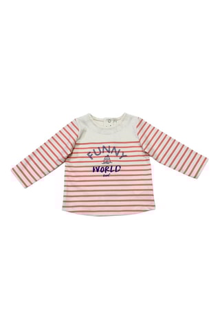 T-shirt - Wit - Wit, rood en blauw