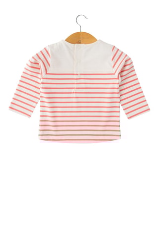 T-shirt - Wit - Wit, rood en blauw