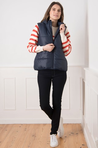 Chaleco - Blanco y azul