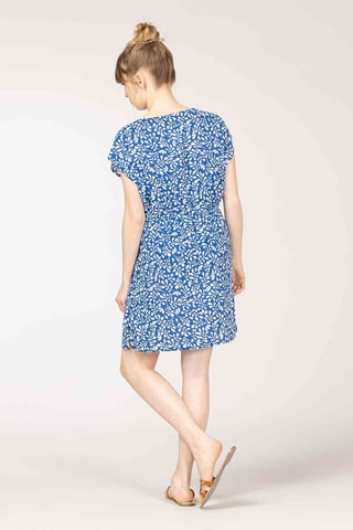 Vestido Dte - Blanco, azul y verde