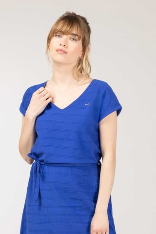 Vestido Dte - Azul y amarillo