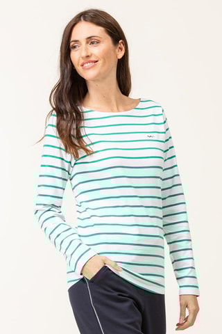 Camiseta - Blanco y verde