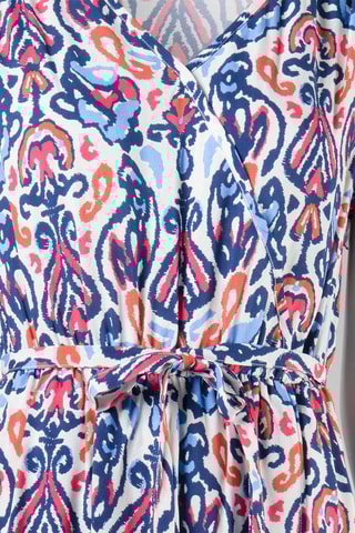 Vestido Pesol - Blanco, rojo y azul