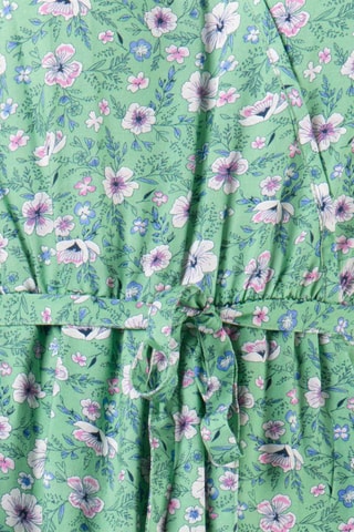 Vestido Plurobe - Blanco, verde y violeta