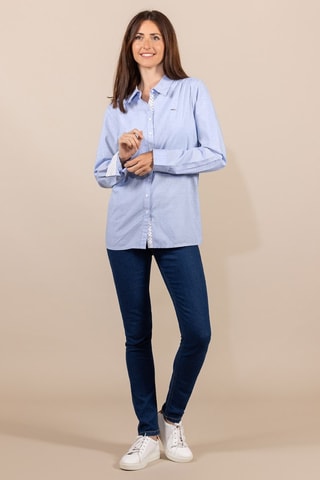 Camisa - Blanco y azul