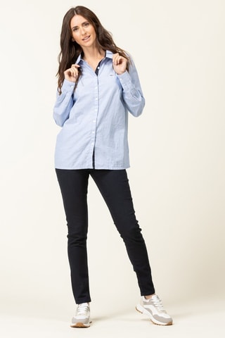 Camisa - Blanco y azul