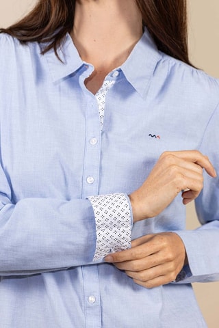 Camisa - Blanco y azul