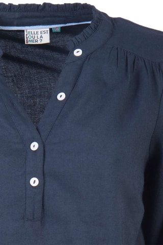 Blusa - Blanco y azul