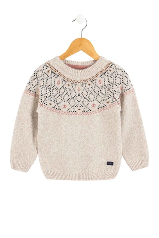 Jersey - Beige y rojo