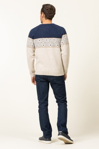 Jersey - Beige y azul