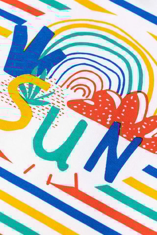 Camiseta Lamparo - Blanco, rojo y amarillo