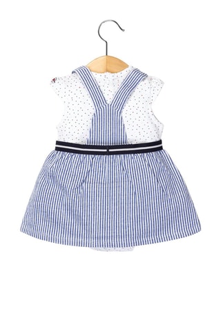 Body y vestido Chamadi - Blanco y azul