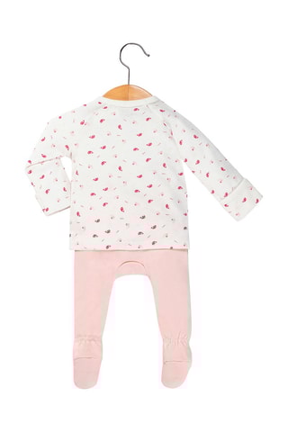 Camisa y pantalón Bacoeur - Blanco y rosa