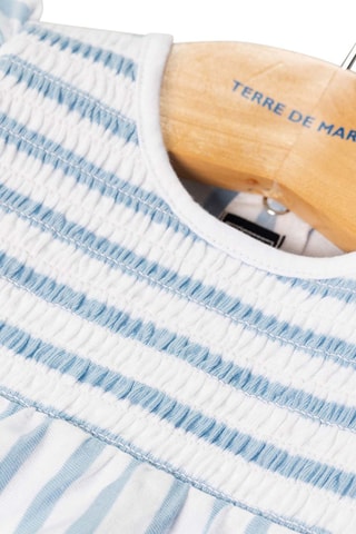 Jurk en Bloomer Zirki Blauw en Wit - Terre de Marins - Wit en blauw