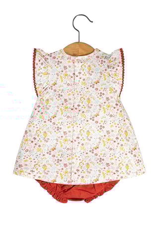 Vestido y short Ikiara - Blanco y rojo