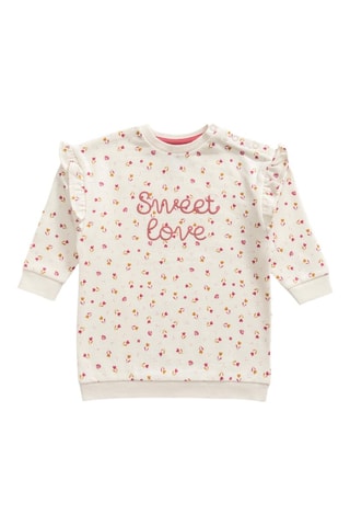 Sudadera y leggings - Blanco, amarillo y rosa